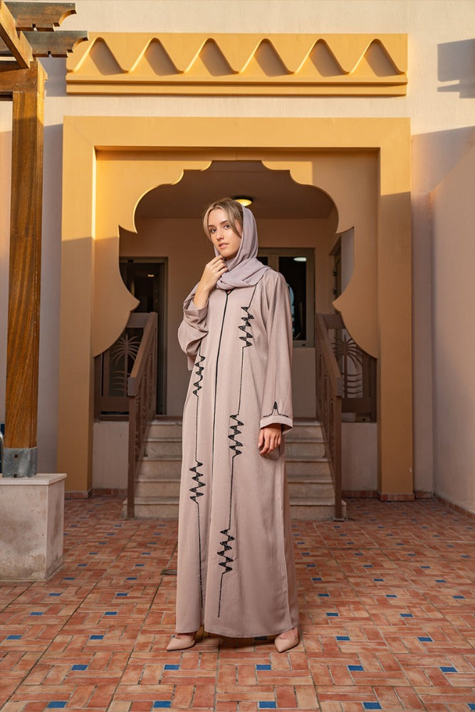 CYRA-DELUXE-ABAYA,Deluxe-Abaya,Cyra-Abaya,Coffee-Abaya