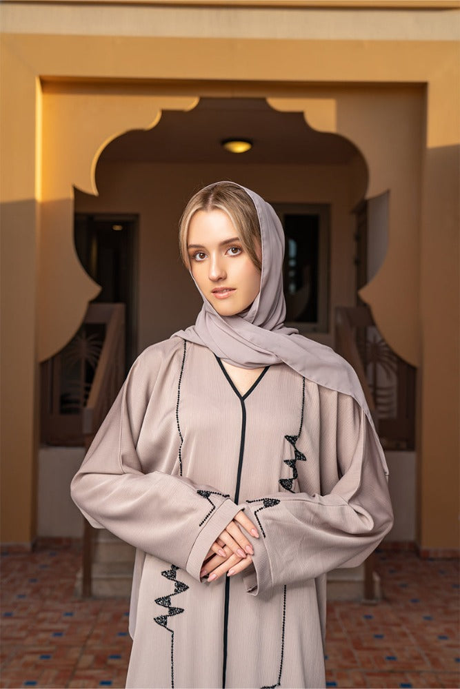 CYRA-DELUXE-ABAYA,Deluxe-Abaya,Cyra-Abaya,Coffee-Abaya