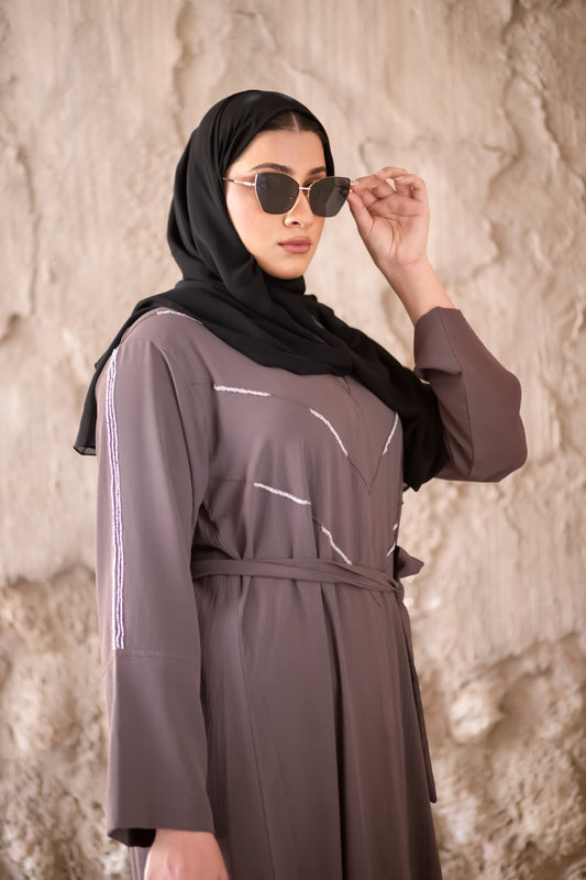 Classic-Grey-Abaya,Classic-Abaya,Grey-Abaya