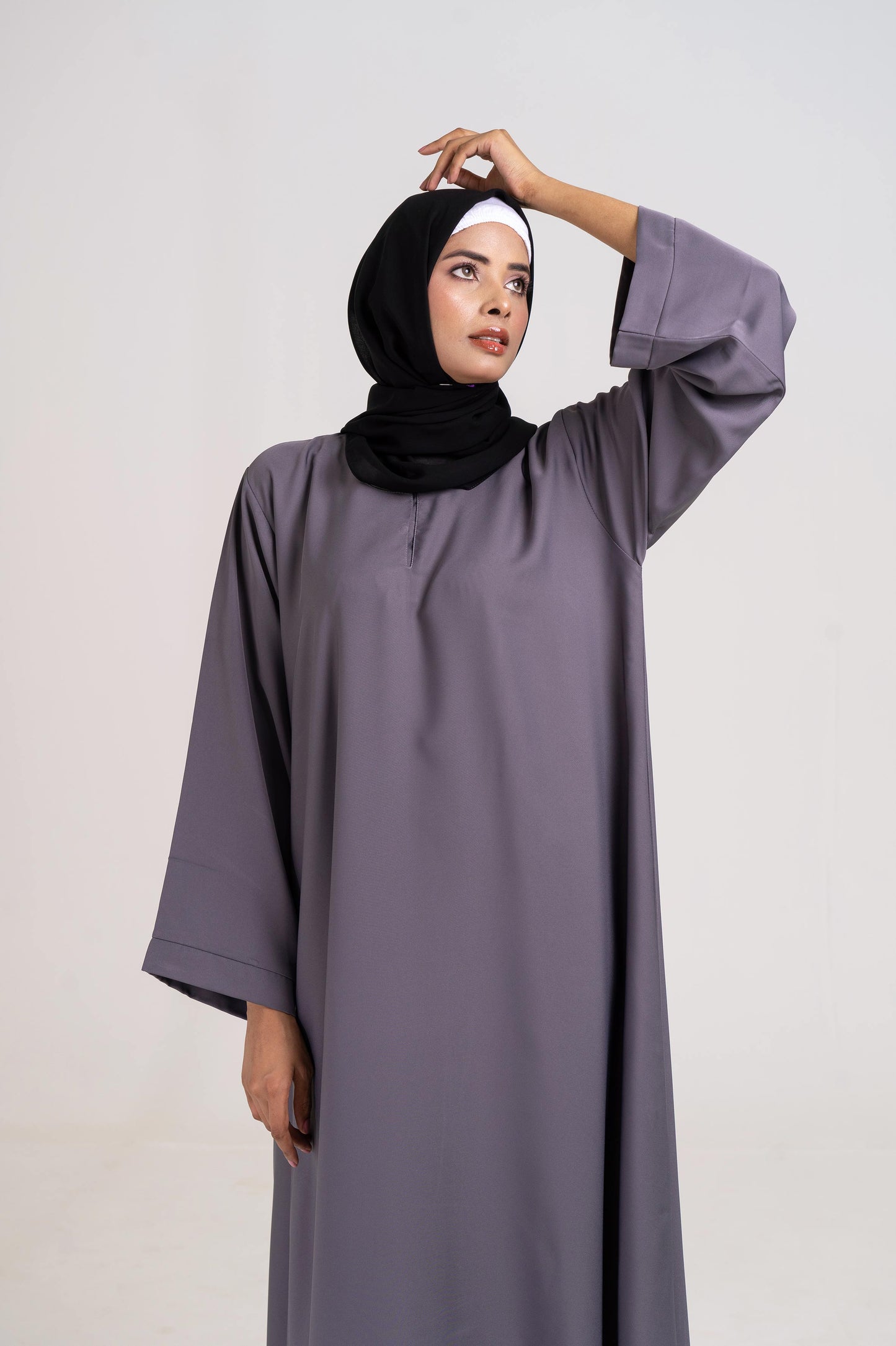 Slate Serenity Abaya