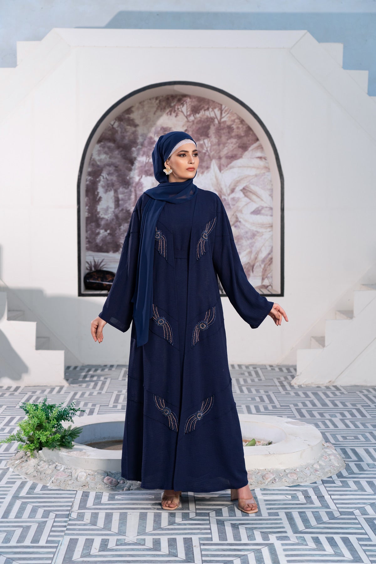 Sapphire 3 Piece Abaya