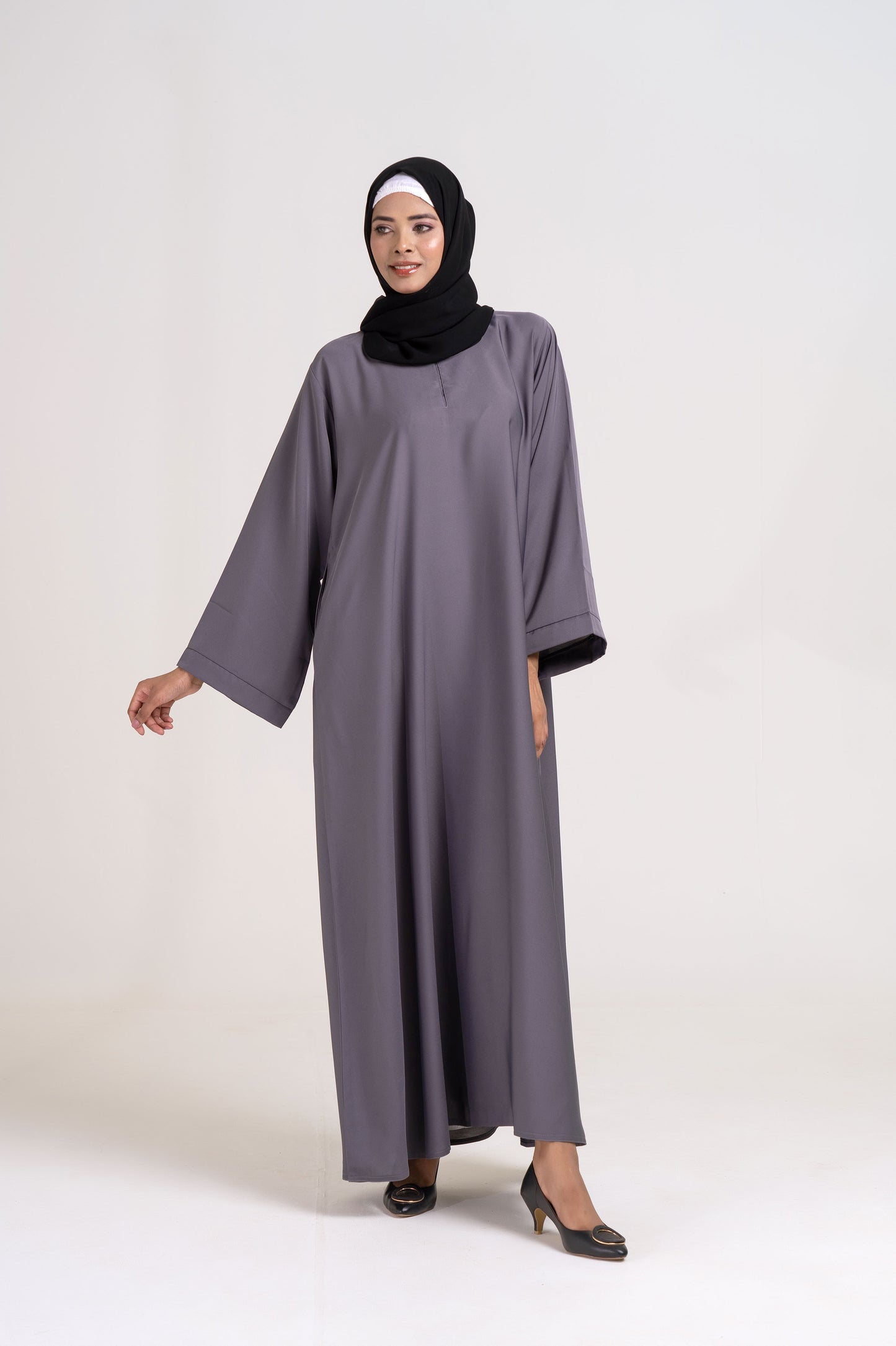 Slate Serenity Abaya