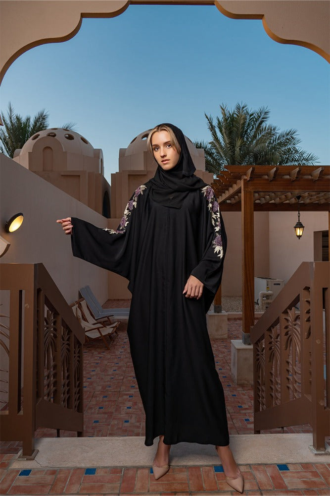 Modern-Haya-Islamic-Abaya,Islamic-Abaya,Haya-Abaya,Black-Abaya