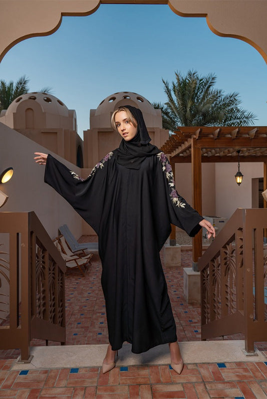 Modern-Haya-Islamic-Abaya,Islamic-Abaya,Haya-Abaya,Black-Abaya