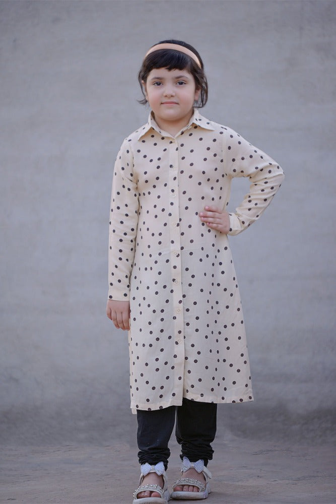 GIRLS POLKA SUMMER DRESS