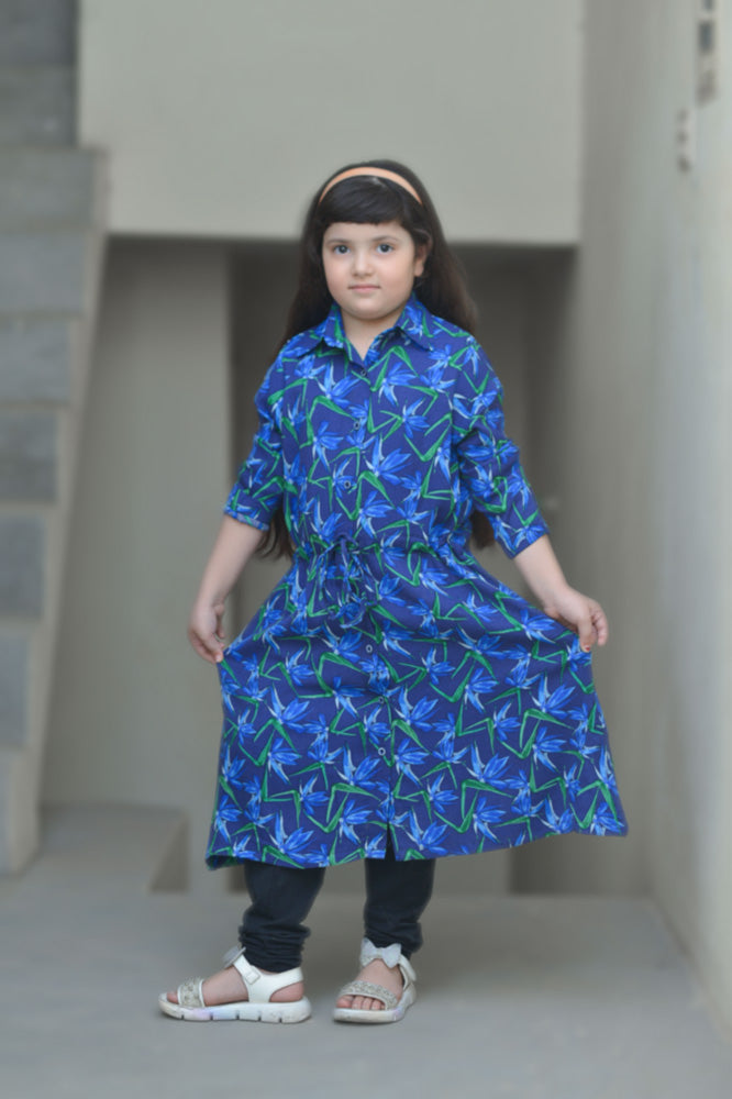 Girls Blue Lily Dress