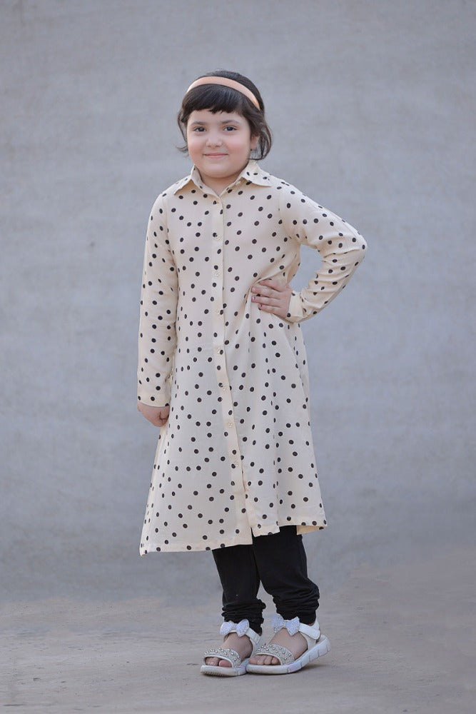 GIRLS POLKA SUMMER DRESS