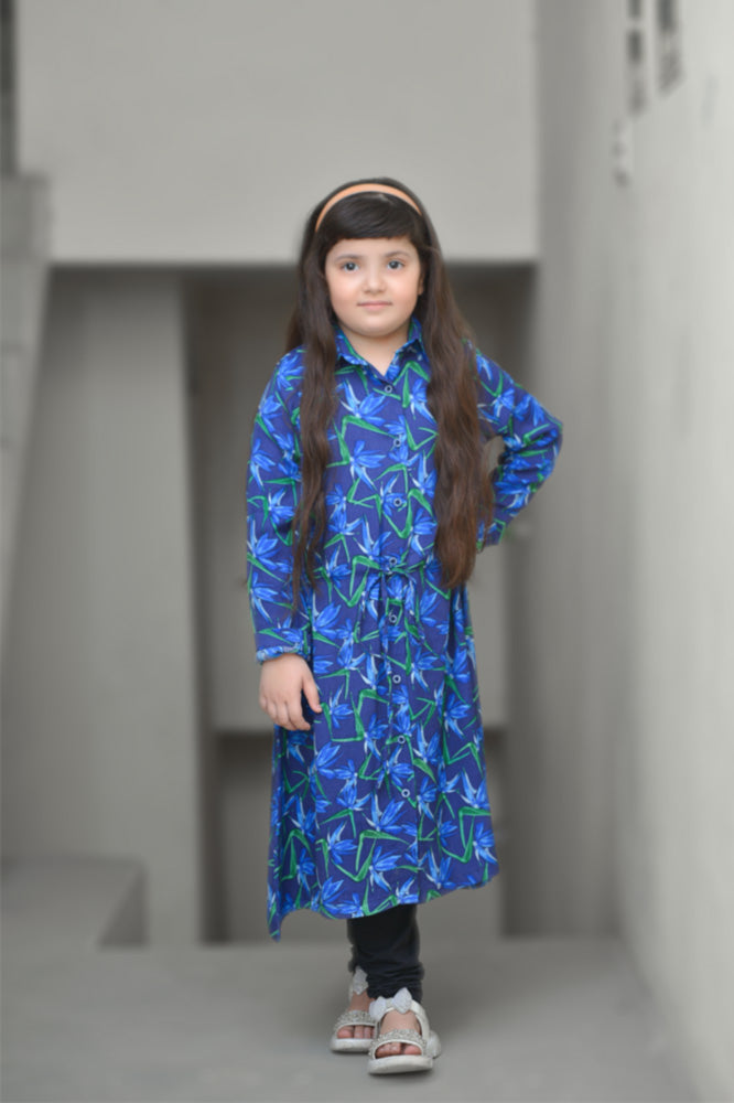 Girls Blue Lily Dress