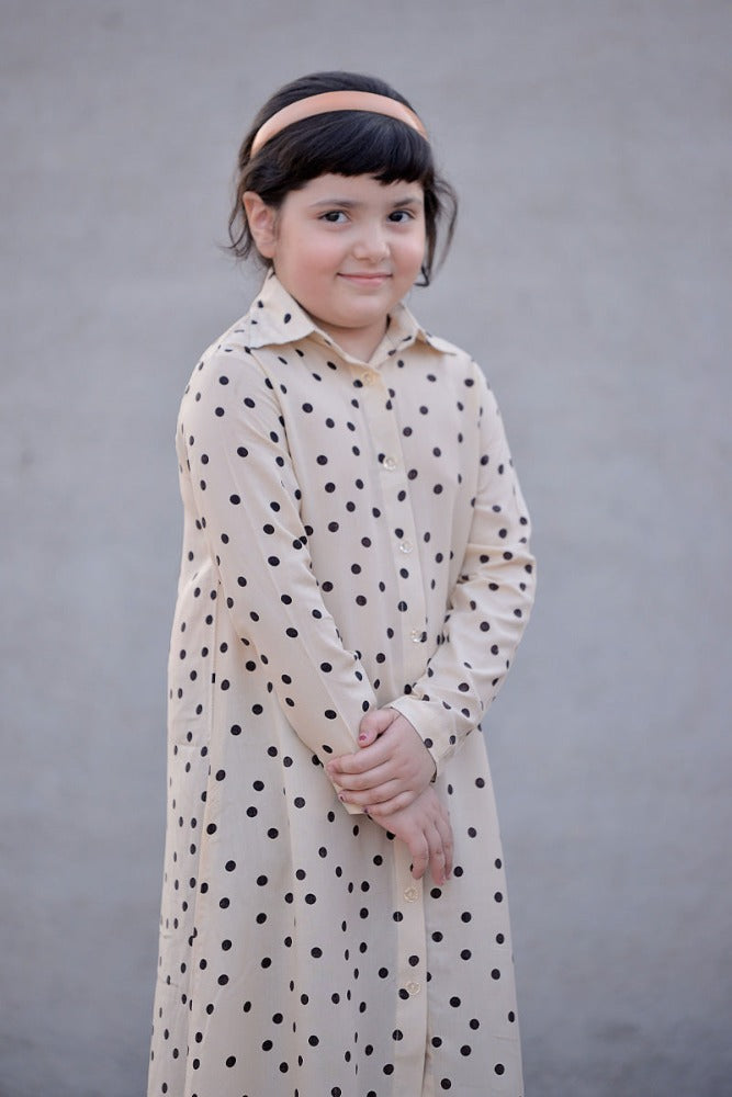 GIRLS POLKA SUMMER DRESS, Modest Fashion Brand UK