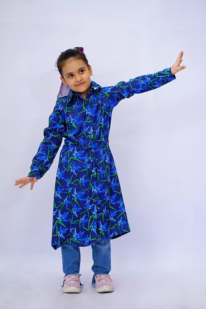 Girls Blue Lily Dress