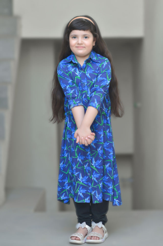 Girls Blue Lily Dress