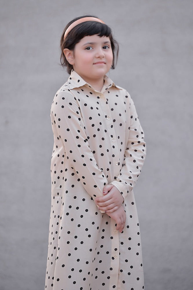 GIRLS POLKA SUMMER DRESS, Modest wear, modest living