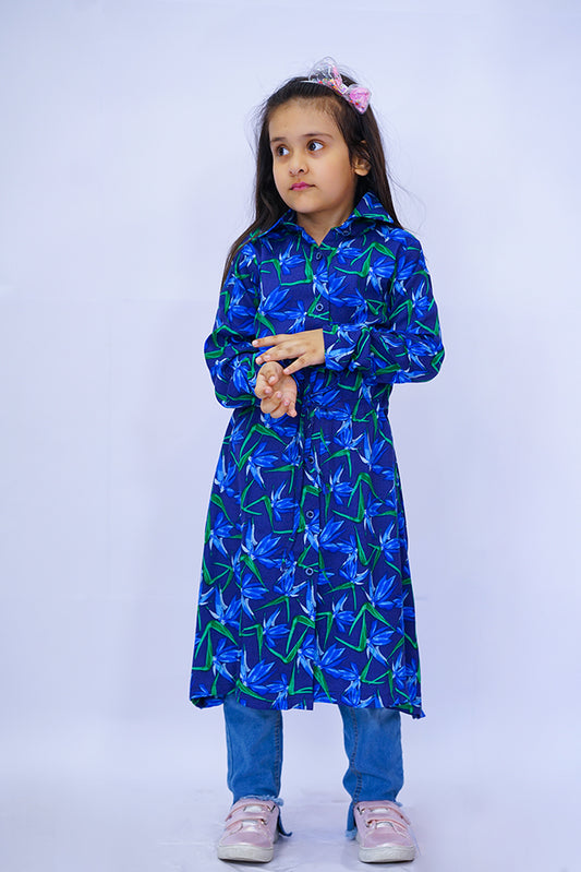 Girls Blue Lily Dress