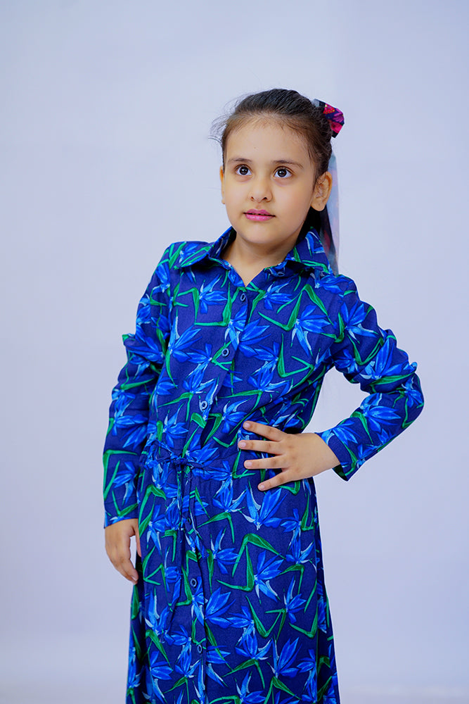 Girls Blue Lily Dress